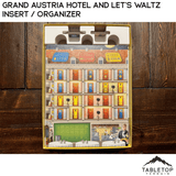 Tabletop Terrain Board Game Insert Grand Austria Hotel and Let's Waltz Insert / Organizer - Holds Meeple Source Food
