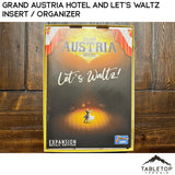 Tabletop Terrain Board Game Insert Grand Austria Hotel and Let's Waltz Insert / Organizer - Holds Meeple Source Food