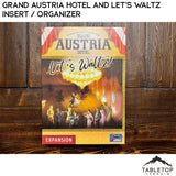 Tabletop Terrain Board Game Insert Grand Austria Hotel and Let's Waltz Insert / Organizer - Holds Meeple Source Food