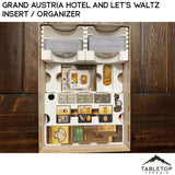 Tabletop Terrain Board Game Insert Grand Austria Hotel and Let's Waltz Insert / Organizer - Holds Meeple Source Food