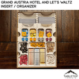 Tabletop Terrain Board Game Insert Grand Austria Hotel and Let's Waltz Insert / Organizer - Holds Meeple Source Food