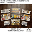 Tabletop Terrain Board Game Insert Grand Austria Hotel and Let's Waltz Insert / Organizer - Holds Meeple Source Food