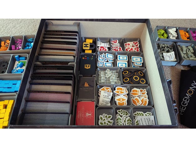 Tabletop Terrain Board Game Insert Hegemony: Lead Your Class to Victory + Expansions Board Game Insert / Organizer