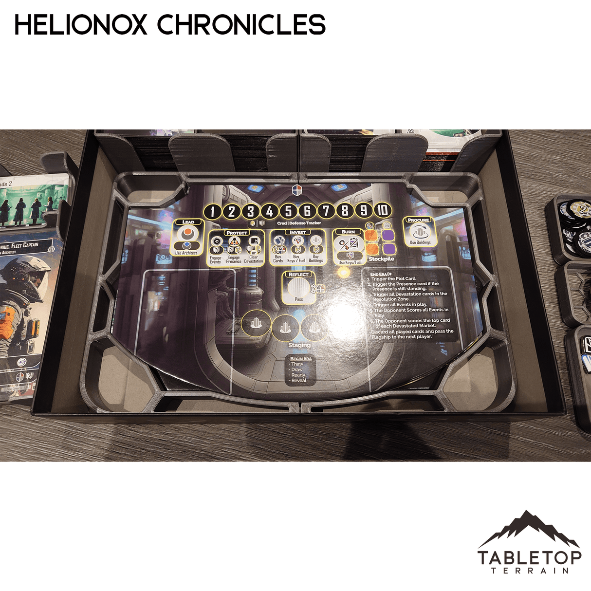 Tabletop Terrain Board Game Insert Helionox: Chronicles Board Game Insert / Organizer