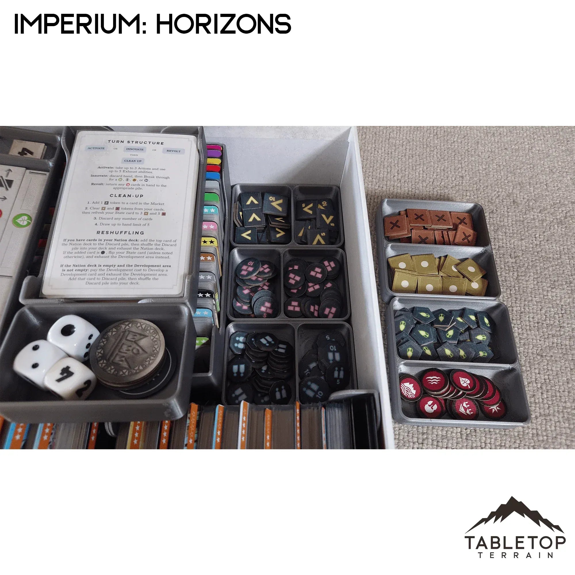 Empire レコードカートリッジ 5個セット Imperium: Horizons Board Game Insert / Organizer – Tabletop Terrain