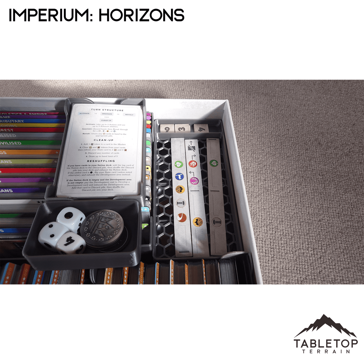 Tabletop Terrain Board Game Insert Imperium: Horizons Board Game Insert / Organizer