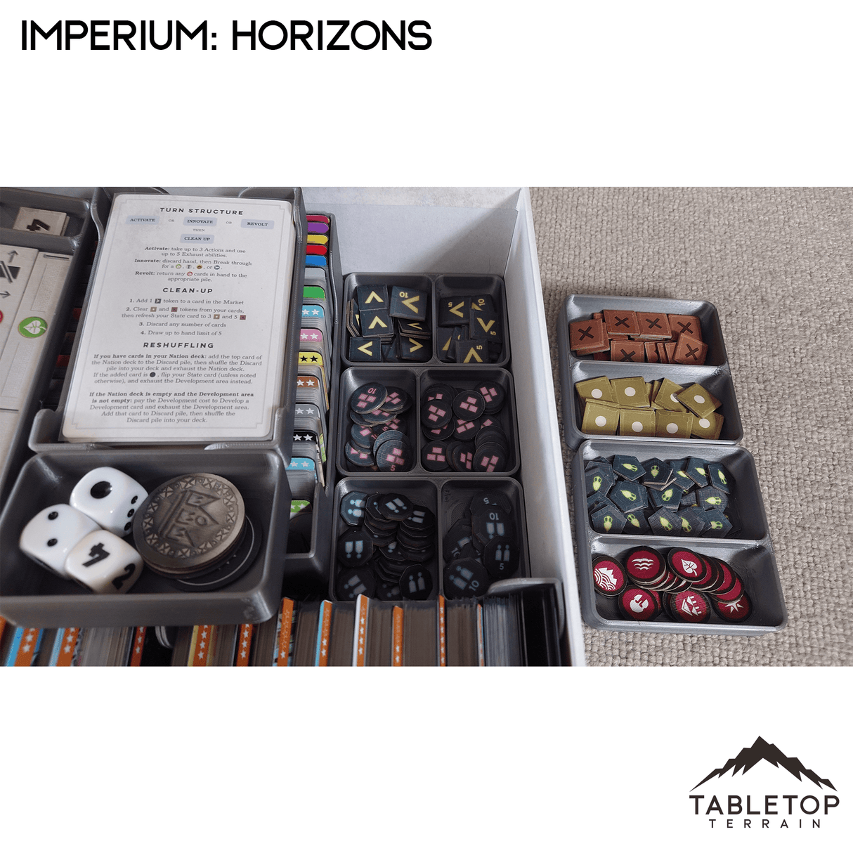 Tabletop Terrain Board Game Insert Imperium: Horizons Board Game Insert / Organizer