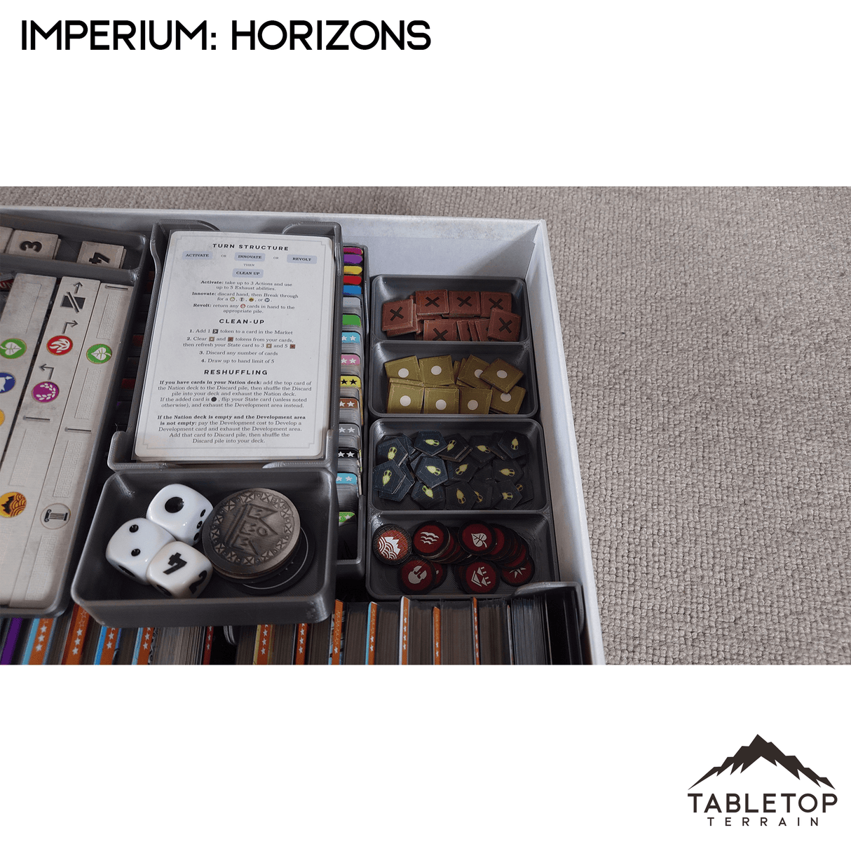 Tabletop Terrain Board Game Insert Imperium: Horizons Board Game Insert / Organizer