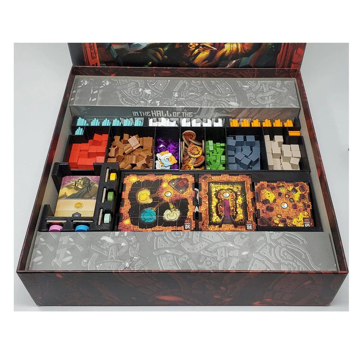 Tabletop Terrain Board Game Insert In The Hall of The Mountain King Board Game Organizer / Insert