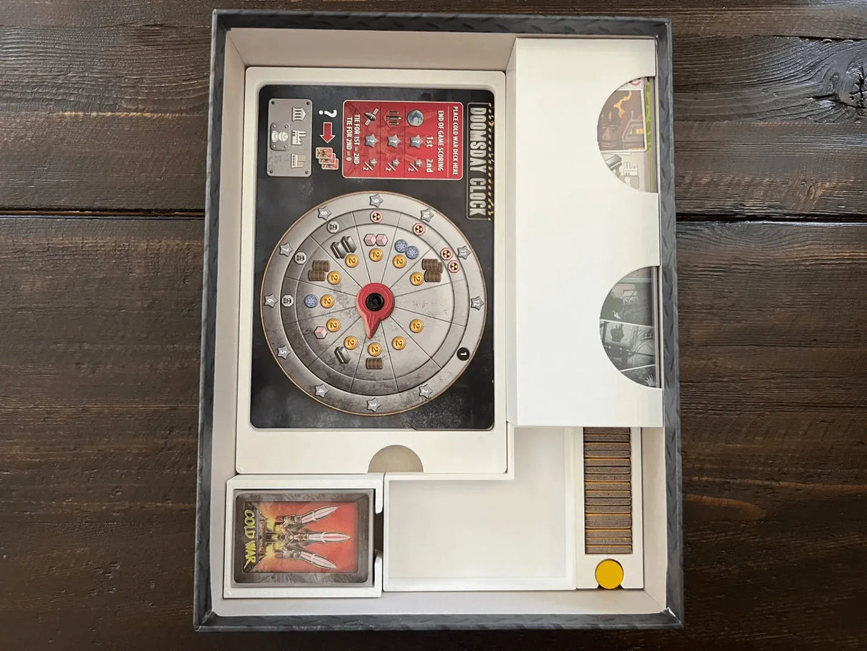 Tabletop Terrain Board Game Insert Manhattan Project Energy Empire with Cold War Board Game Insert / Organizer