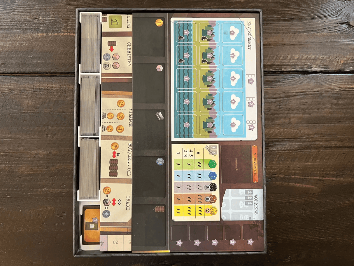 Tabletop Terrain Board Game Insert Manhattan Project Energy Empire with Cold War Board Game Insert / Organizer