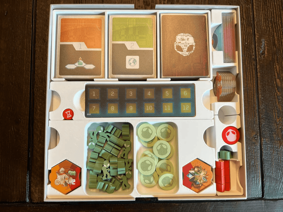 Tabletop Terrain Board Game Insert On Mars: Alien Invasion Board Game Insert / Organizer
