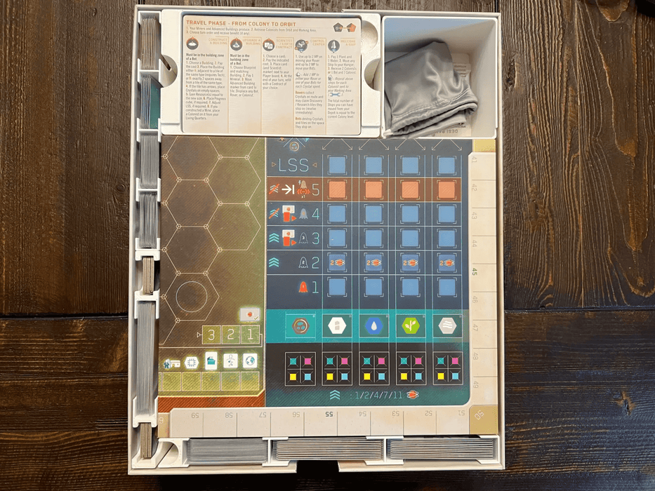 Tabletop Terrain Board Game Insert On Mars (Lacerda) Board Game Insert / Organizer