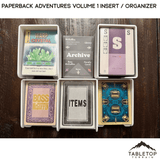 Tabletop Terrain Board Game Insert Paperback Adventures Volume 1 Insert / Organizer