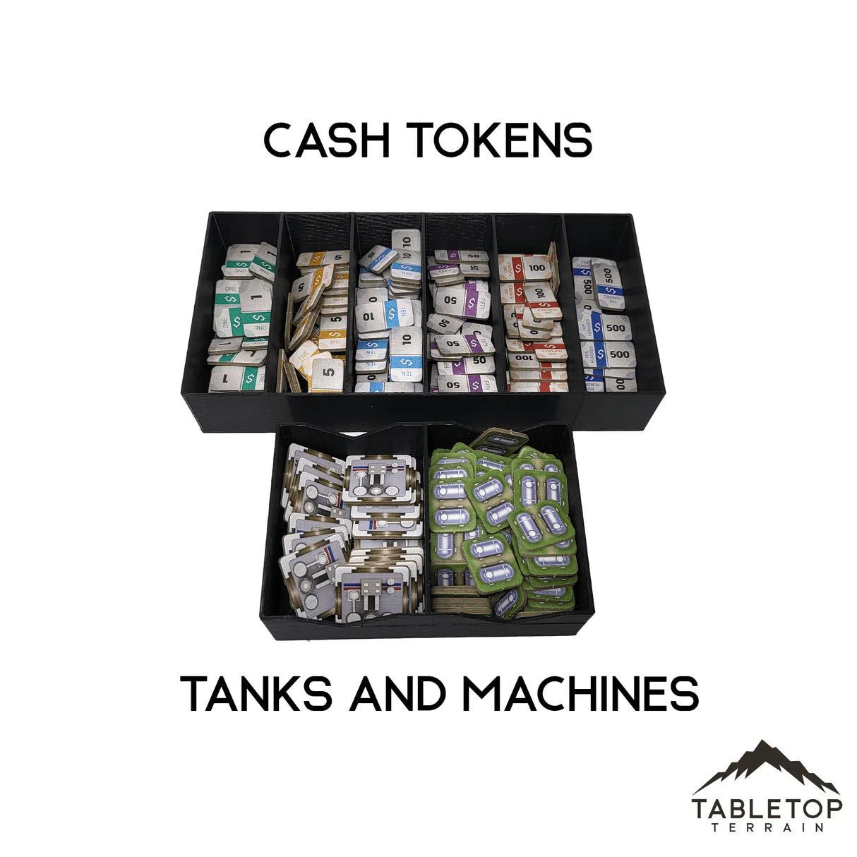 Tabletop Terrain Board Game Insert Pipeline + Emerging Markets Board Game Insert / Organizer
