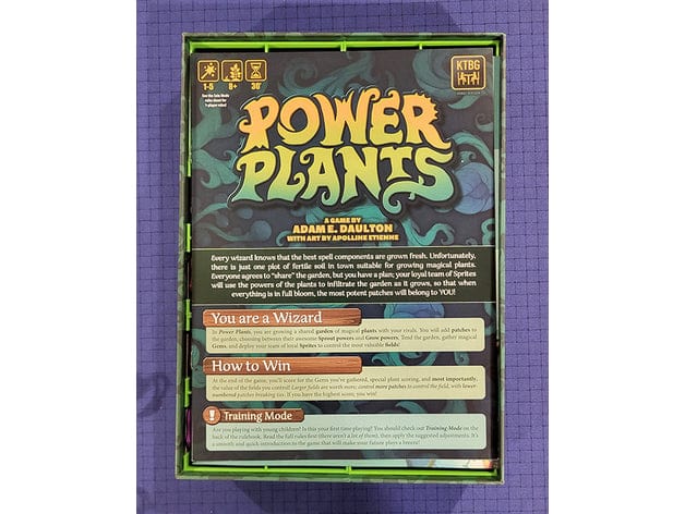 Tabletop Terrain Board Game Insert Power Plants Deluxe Edition Board Game Insert / Organizer