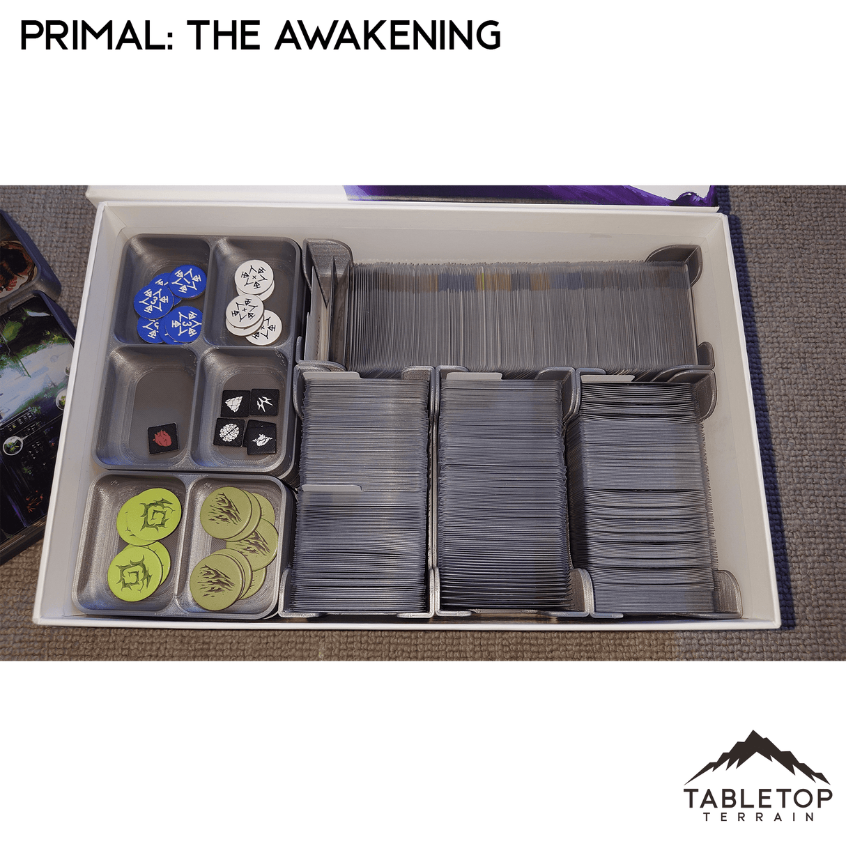 Tabletop Terrain Board Game Insert Primal: The Awakening Board Game Insert / Organizer