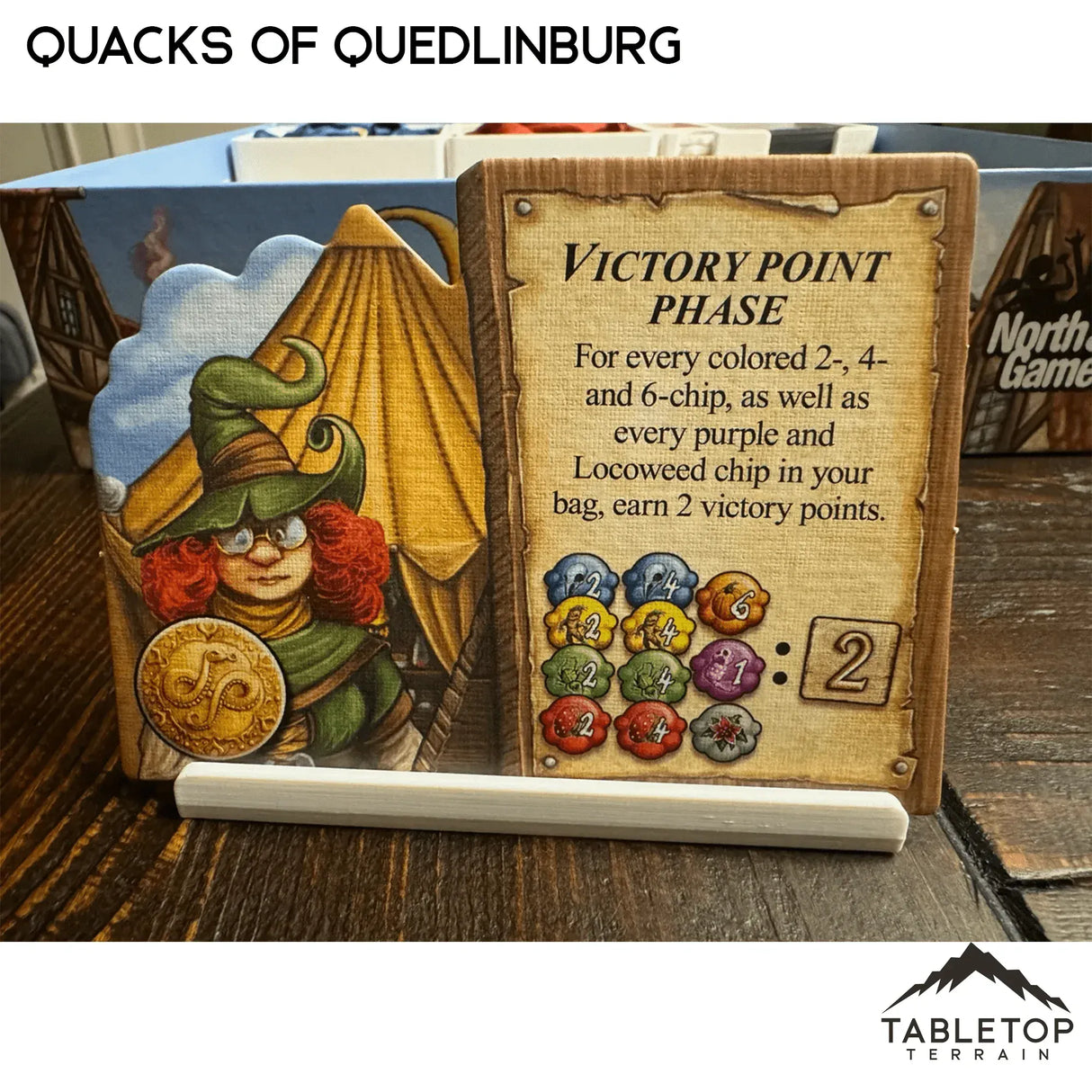 Tabletop Terrain Board Game Insert Quacks of Quedlinburg and Expansions Board Game Insert / Organizer