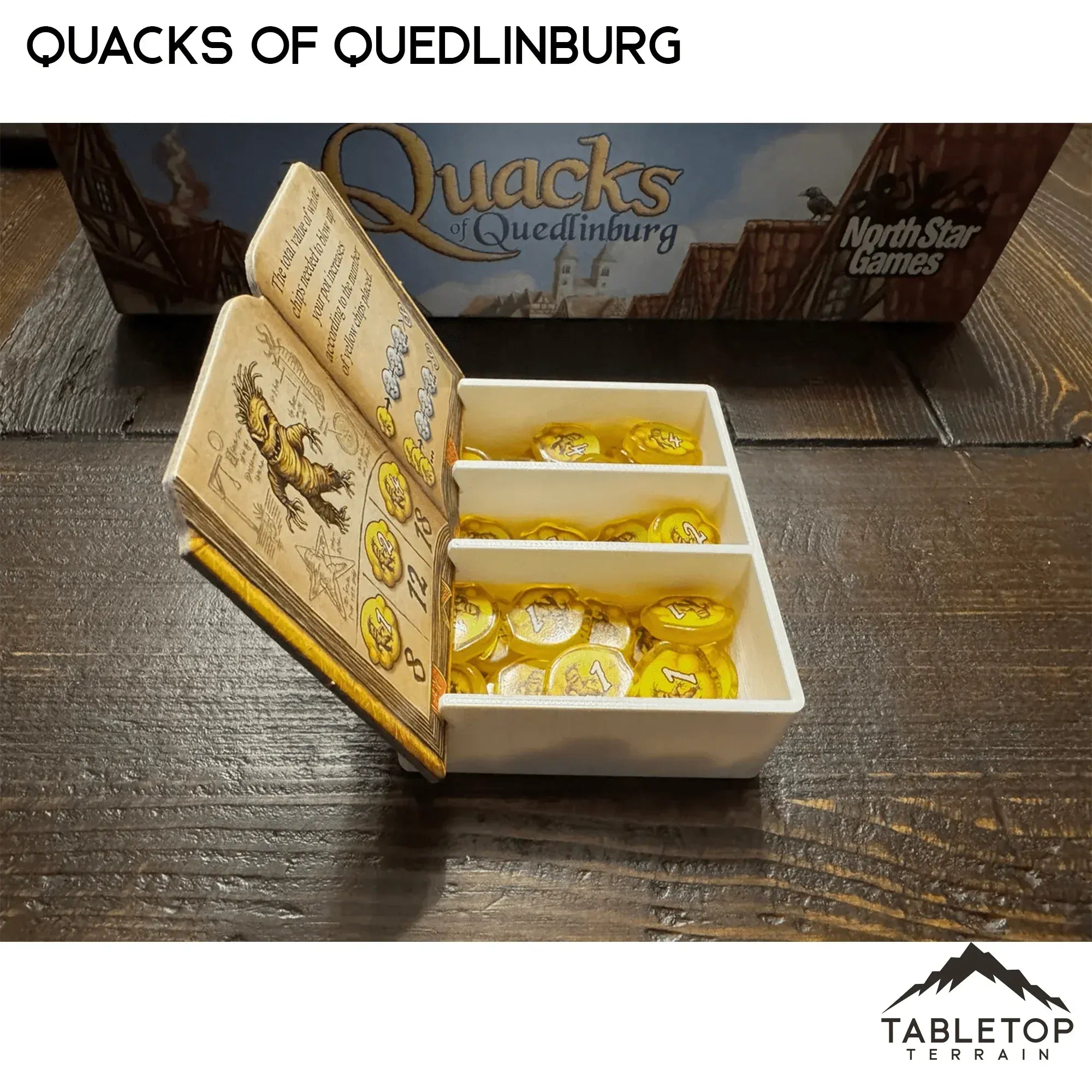 quacks of quedlinburg card sleeves Quacks of Quedlinburg and Expansions Board Game Insert / Organizer – Tabletop Terrain