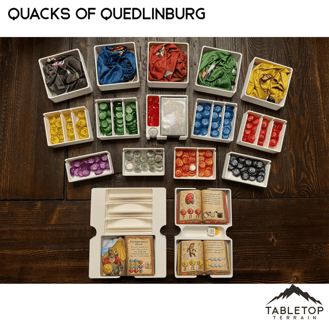 Tabletop Terrain Board Game Insert Quacks of Quedlinburg and Expansions Board Game Insert / Organizer