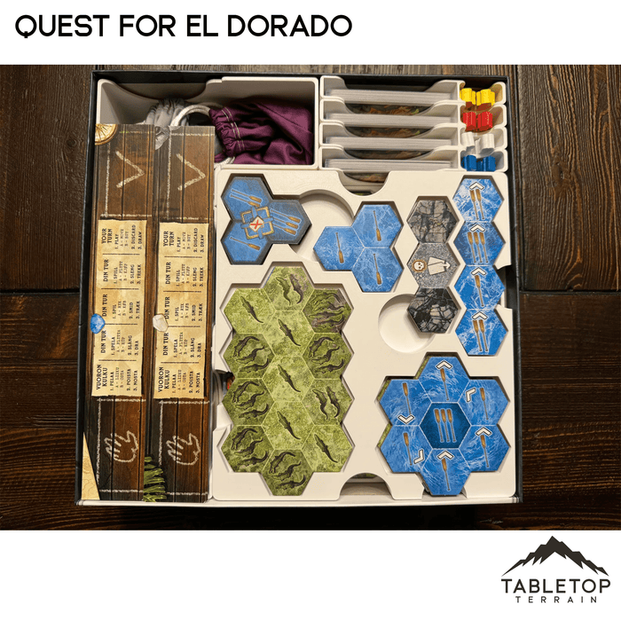 Tabletop Terrain Board Game Insert Quest for El Dorado (Lautapelit) Board Game Insert / Organizer