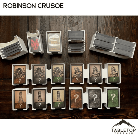 Tabletop Terrain Board Game Insert Robinson Crusoe Gamefound Collector's Edition Board Game Insert / Organizer