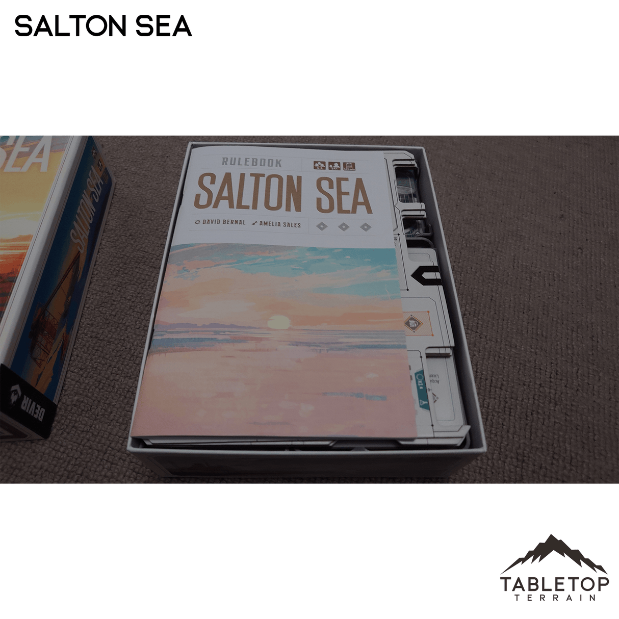 Tabletop Terrain Board Game Insert Salton Sea Board Game Insert / Organizer