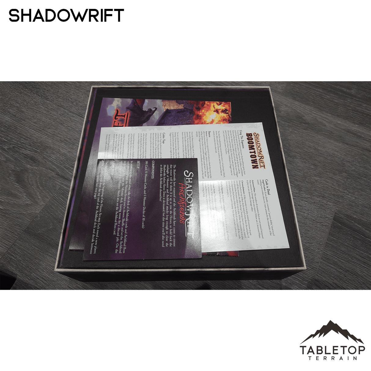 Tabletop Terrain Board Game Insert Shadowrift Board Game Insert / Organizer