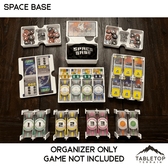 Tabletop Terrain Board Game Insert Space Base with Expansions (Genesis) Board Game Insert / Organizer