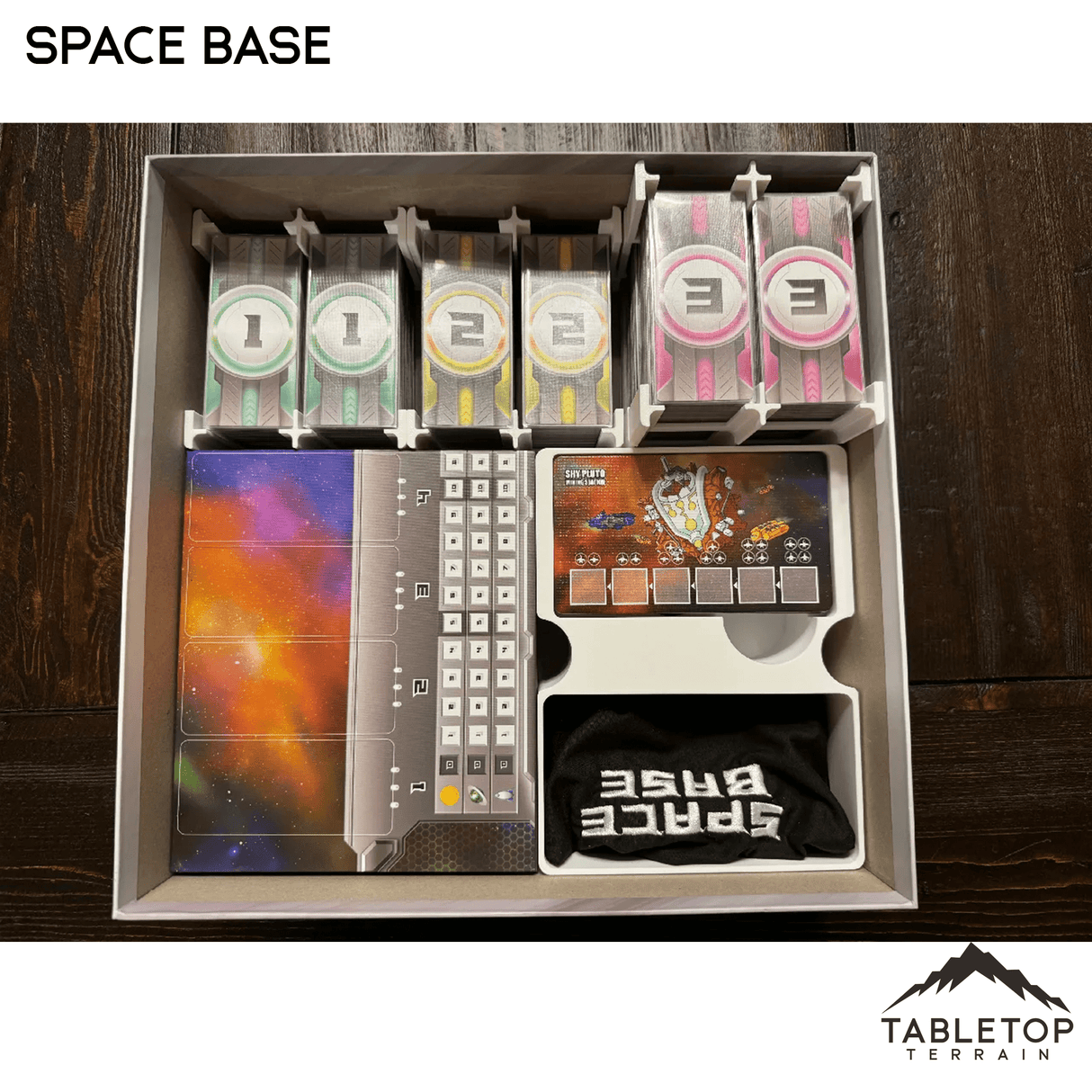 Tabletop Terrain Board Game Insert Space Base with Expansions (Genesis) Board Game Insert / Organizer