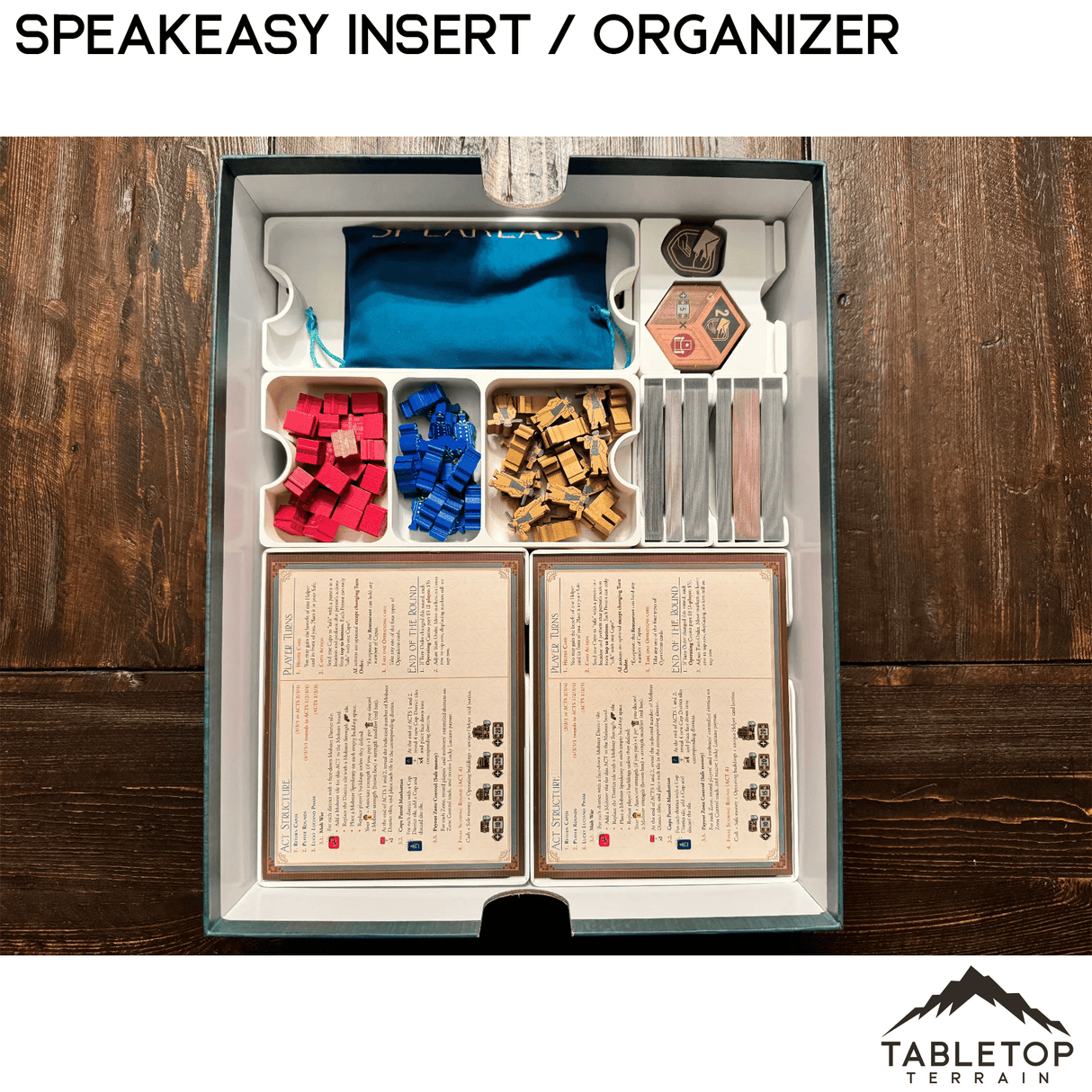 Tabletop Terrain Board Game Insert Speakeasy Insert / Organizer