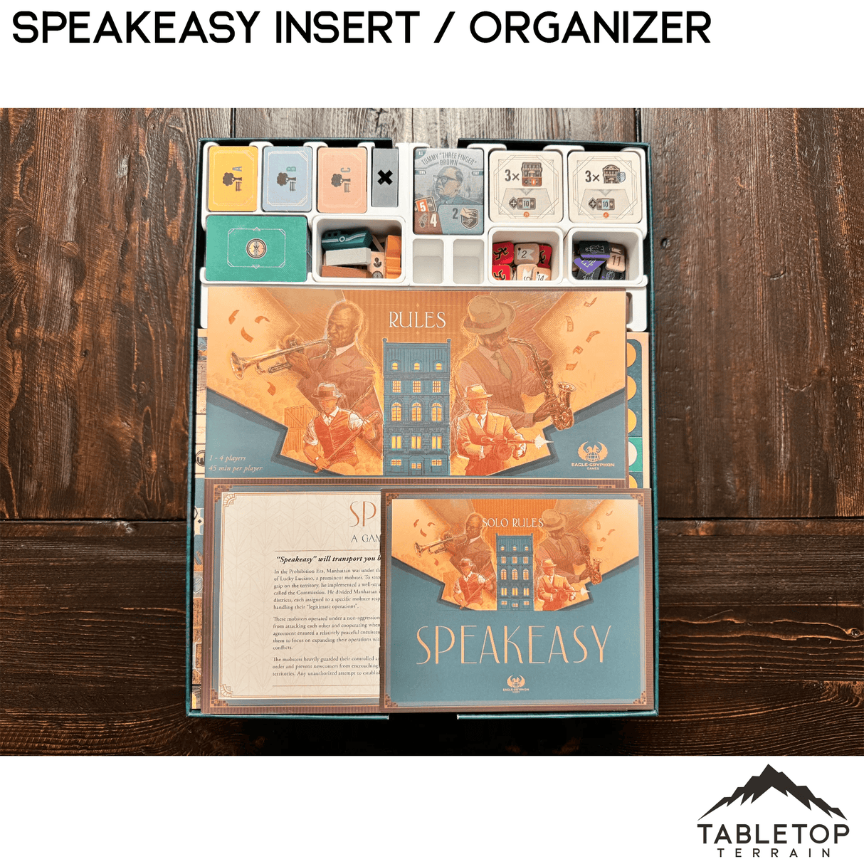 Tabletop Terrain Board Game Insert Speakeasy Insert / Organizer
