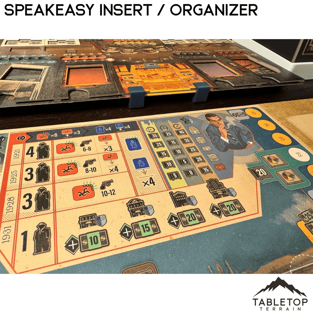 Tabletop Terrain Board Game Insert Speakeasy Insert / Organizer