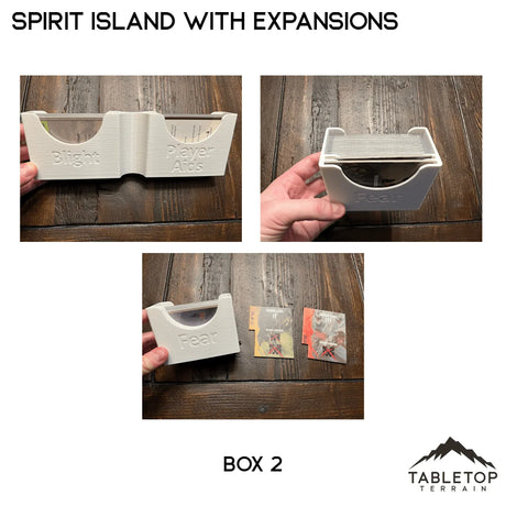 Tabletop Terrain Board Game Insert Spirit Island Organizer for Content Through Nature Incarnate Insert / Organizer