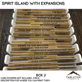 Tabletop Terrain Board Game Insert Spirit Island Organizer for Content Through Nature Incarnate Insert / Organizer