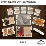 Tabletop Terrain Board Game Insert Spirit Island Organizer with all Expansions through Nature Incarnate Board Game Insert / Organizer