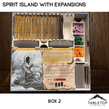 Tabletop Terrain Board Game Insert Spirit Island Organizer with all Expansions through Nature Incarnate Board Game Insert / Organizer