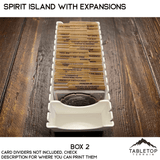 Tabletop Terrain Board Game Insert Spirit Island Organizer with all Expansions through Nature Incarnate Board Game Insert / Organizer