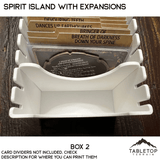 Tabletop Terrain Board Game Insert Spirit Island Organizer with all Expansions through Nature Incarnate Board Game Insert / Organizer