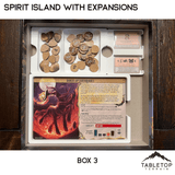 Tabletop Terrain Board Game Insert Spirit Island Organizer with all Expansions through Nature Incarnate Board Game Insert / Organizer