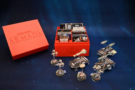 Tabletop Terrain Board Game Insert Star Wars Armada Card Storage Organizers with Magnetized Lids