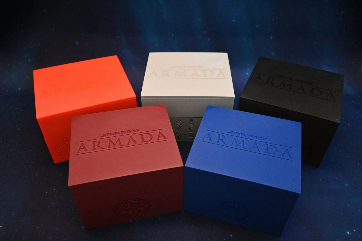 Tabletop Terrain Board Game Insert Star Wars Armada Card Storage Organizers with Magnetized Lids