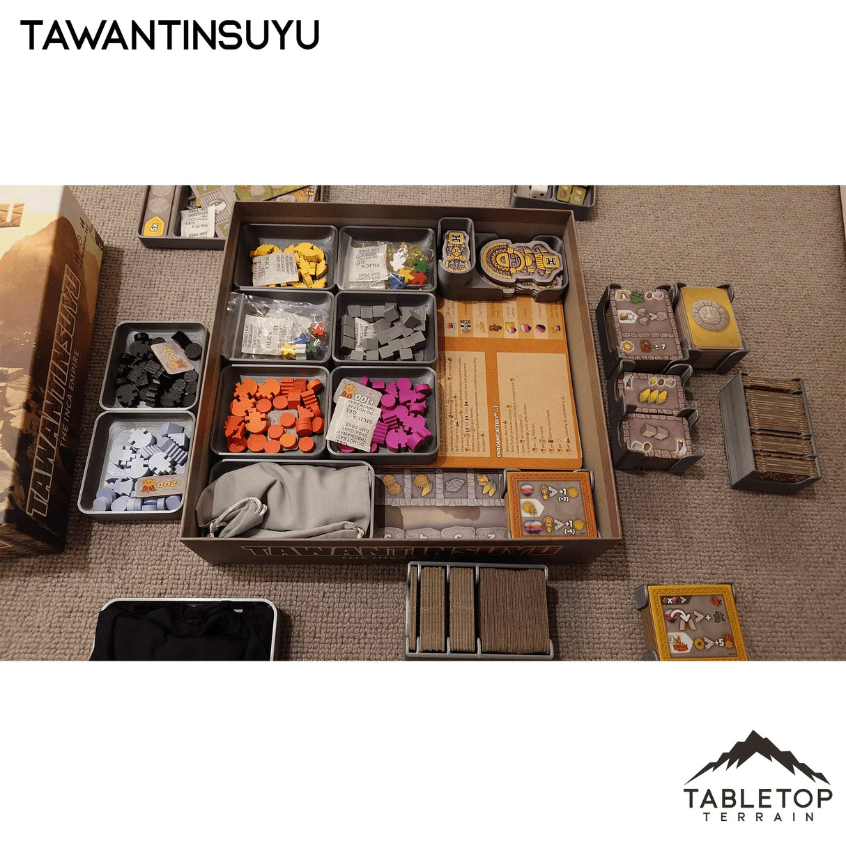Tabletop Terrain Board Game Insert Tawantinsuyu Board Game Insert / Organizer