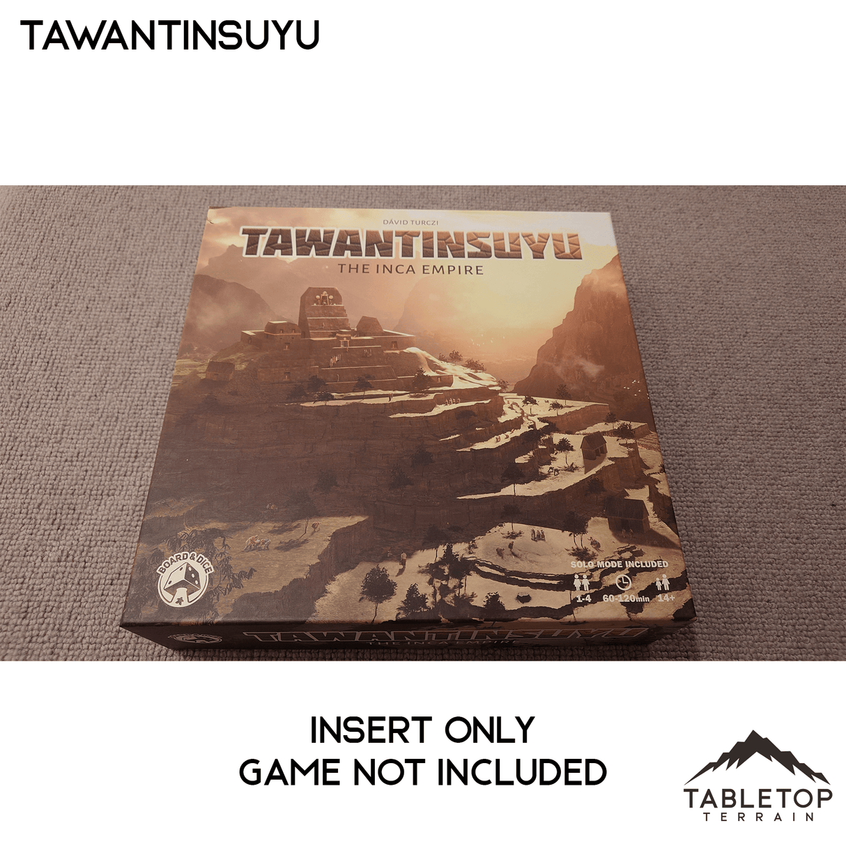 Tabletop Terrain Board Game Insert Tawantinsuyu Board Game Insert / Organizer