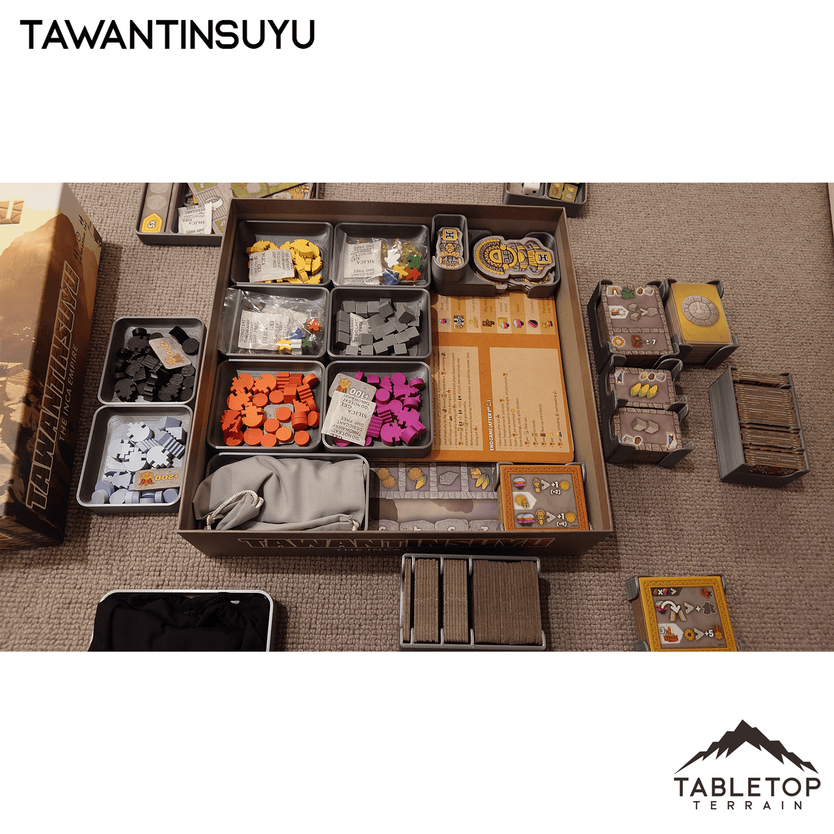 Tabletop Terrain Board Game Insert Tawantinsuyu Board Game Insert / Organizer