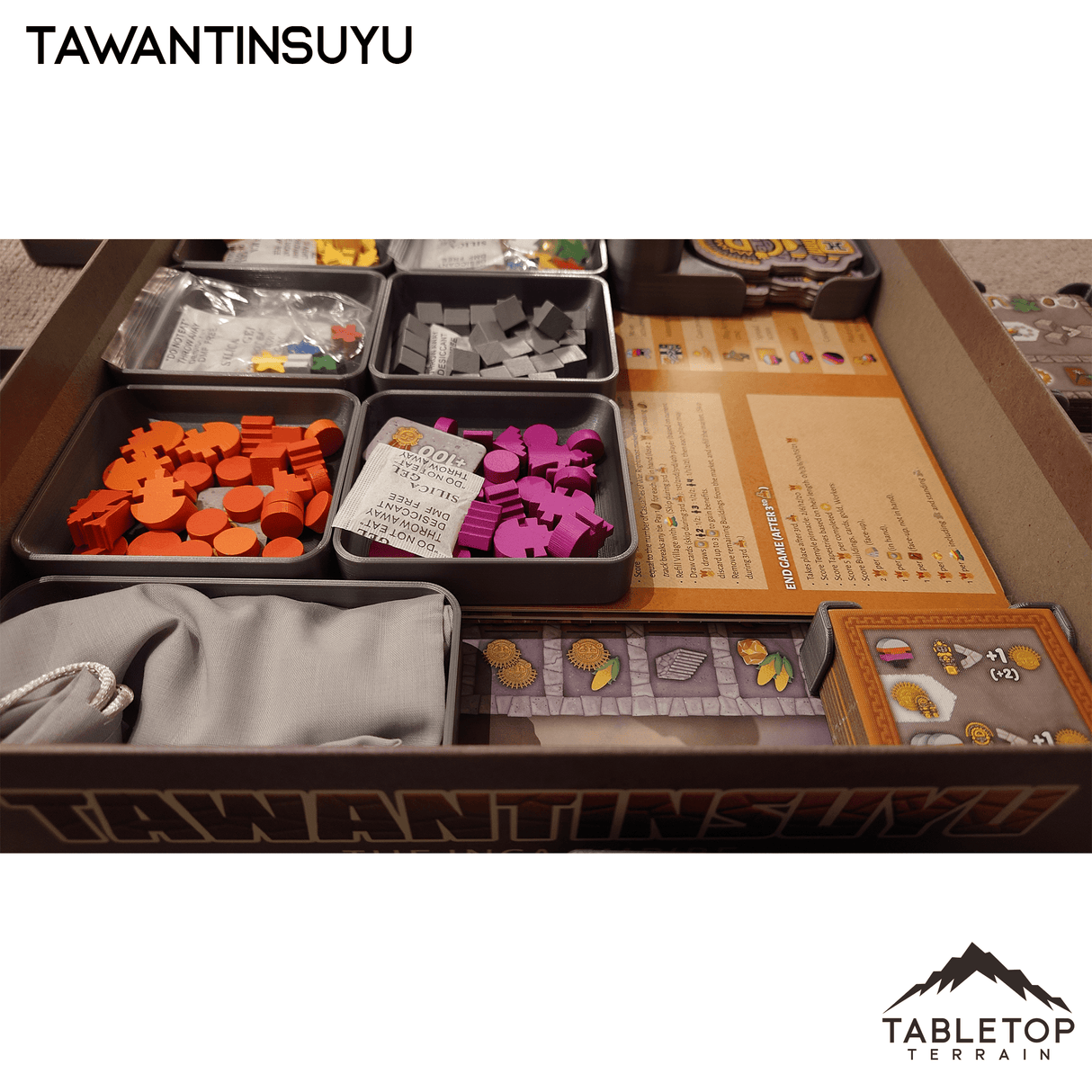 Tabletop Terrain Board Game Insert Tawantinsuyu Board Game Insert / Organizer