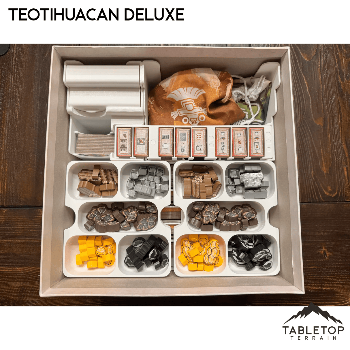 Tabletop Terrain Board Game Insert Teotihuacan Deluxe Master Set Board Game Insert / Organizer