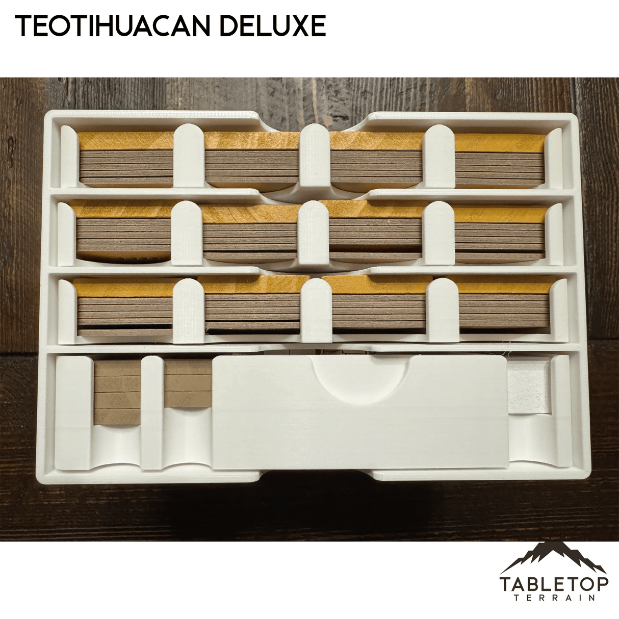 Tabletop Terrain Board Game Insert Teotihuacan Deluxe Master Set Board Game Insert / Organizer