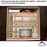 Tabletop Terrain Board Game Insert Teotihuacan Deluxe Master Set Insert / Organizer - Fits 5th Player Expansion