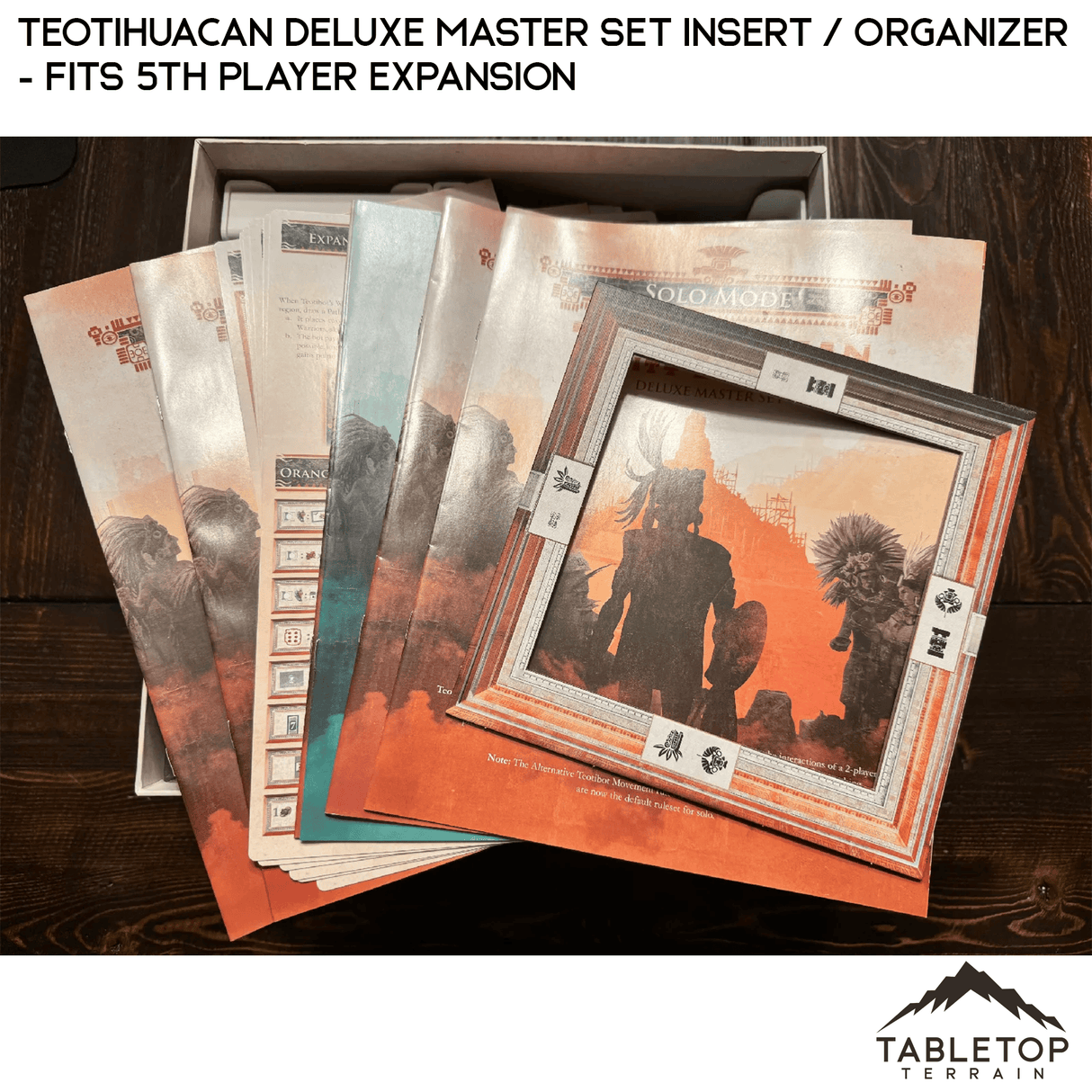 Tabletop Terrain Board Game Insert Teotihuacan Deluxe Master Set Insert / Organizer - Fits 5th Player Expansion